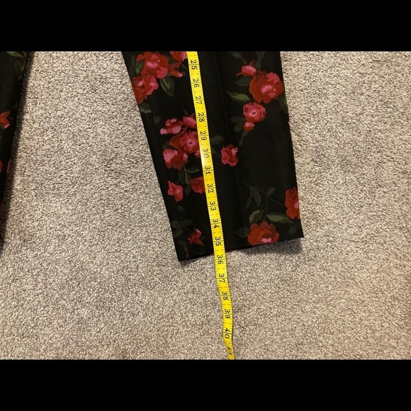 Talbots Heritage Rose Print Silk Ankle Pants 16 WP - Picture 13 of 13